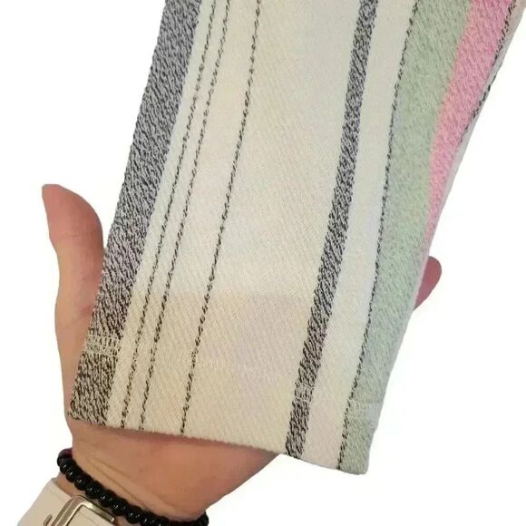 O'Neill Girl's Ivory Striped Cotton/Poly Rita Hooded Lounge Pullover NEW - Picture 7 of 14